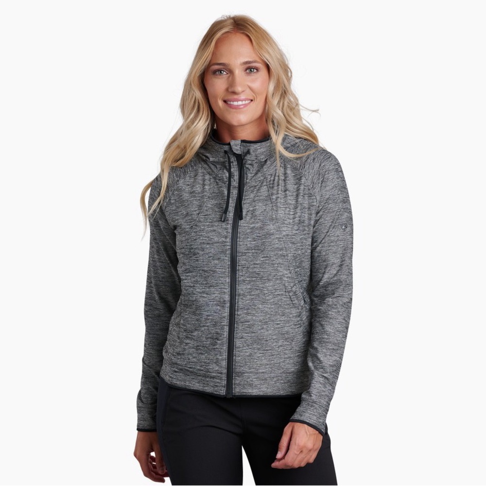 Women’s KUHL REVIVR HOODY M Grey Heather Zip Up Outdoor Hiking Hoodie